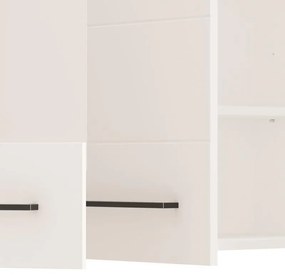 Σύνθεση κουζίνας SAVONA 180 Grey oak - Λευκό 180x57x200εκ. 180x57x200 εκ.