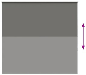 Roller Blind Blackout γκρί 165x150 cm Πλάτος υφάσματος 161,6cm - Γκρι