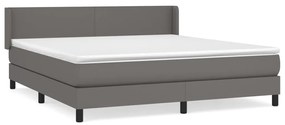 ΚΡΕΒΑΤΙ BOXSPRING ΜΕ ΣΤΡΩΜΑ ΓΚΡΙ 160X200ΕΚ. ΑΠΟ ΣΥΝΘΕΤΙΚΟ ΔΕΡΜΑ 3130671