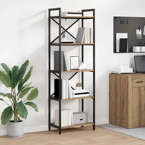 vidaXL Ράφι Βιβλίων 5 επιπέδων 56 x 34 x 171 εκ Επεξεργασμένο ξύλο