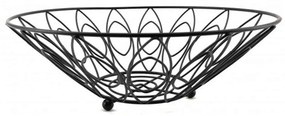 Φρουτιέρα XN00012032 Φ30x10cm Black Max Home Metal