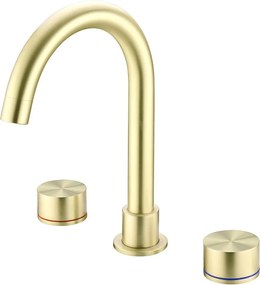 Sparke Nera 01 Brushed Gold - Μπαταρία νιπτήρα 3 οπών