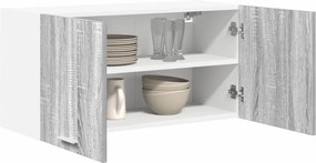 vidaXL Κρεμαστό ντουλάπι Γκρίζο Σονομα 80 x 31 x 40 εκ