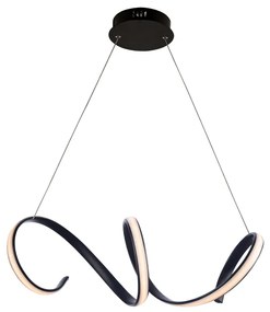 Φωτιστικό Κρεμαστο Aca HM91LEDP64BK CLEO Μαύρο Ματ (Black Mat) 3000K