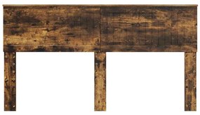 vidaXL Κεφαλάρι Καπνιστό Δρύς 160 cm Επεξεργασμένο ξύλο