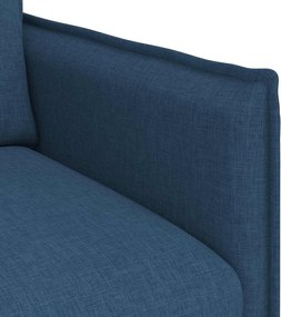 vidaXL Καναπές 120cm 2 pcs Μπλε Μέταλλο