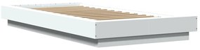 vidaXL Πλαίσιο Κρεβατιού Λευκό 90 x 200 εκ. Επεξεργασμένο Ξύλο