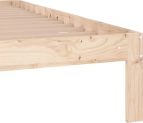 vidaXL Πλαίσιο Κρεβατιού 150 x 200 εκ. Μασίφ Ξύλο King Size