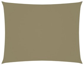 Πανί Σκίασης Ορθογώνιο Μπεζ 6 x 8 μ. από Ύφασμα Oxford