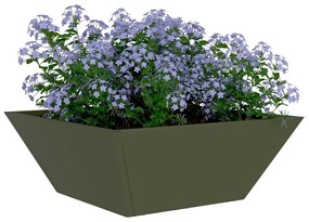 vidaXL Σετ Γλάστρες Κωδ. Κήπου 5 τεμ Ελιάς 40x40x15 εκ Ατσάλι