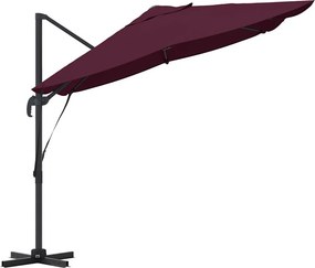 vidaXL Ομπρέλα ηλίου Βεραμάν Κόκκινο 351 x 250 x 260 εκ