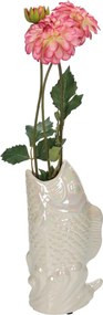 Βάζο ArteLibre Ψάρι Ιβουάρ Κεραμικό 11.5x7x21.5cm