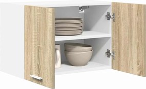 vidaXL Κρεμαστό ντουλάπι 2 pcs Σομόνα Δρυς και Λευκό 60 x 31 x 40 εκ