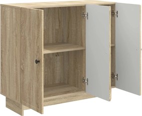 vidaXL Πλαϊνό γραφείο Sonoma Δρυς 89 x 34,5 x 80 εκ Επεξεργασμένο Ξύλο