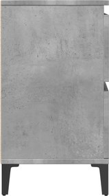 vidaXL Ντουλάπι Νιπτήρα Γκρι Σκυρ. 80 x 33 x 60 εκ. Επεξεργασμένο Ξύλο