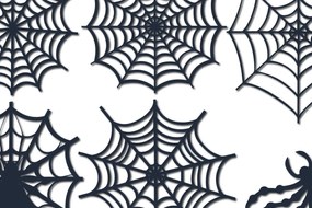 Σετ των 2 Intra απο ξύλο plywood 3mm-4mm πάχος - Πακέτο Cricut Spiderweb Δίασταση 15x15 cm INTRAFABR-102643564