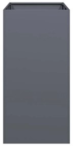 vidaXL Ζαρντινιέρα Ανθρακί 40x80x80 εκ. από Χάλυβα