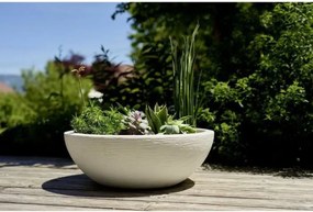 Βάζο Λουλουδιών EDA Ø 59 cm Λευκό Πλαστική ύλη Στρόγγυλο