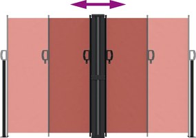 vidaXL Σκίαστρο Πλαϊνό Συρόμενο Τερακότα 160 x 1200 εκ.