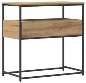 vidaXL Τραπέζι Κονσόλας με συρτάρι artisan δρυς 75 x 40 x 75 cm