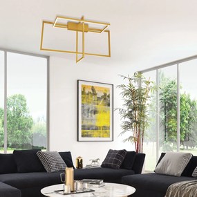 Φωτιστικό Οροφής LED Dimmable Zambelis 2080 Gold Matt