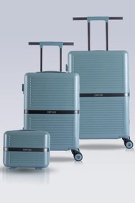 Stewehome Σετ 3 τεμαχίων βαλίτσες με θύρες φόρτισης USB και από πολυκαρβονικό