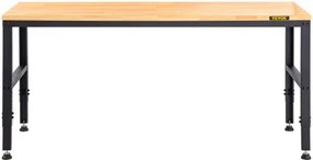 VEVOR Adjustable Height Workbench 61"L x 20"W Work Bench Table with Power Outlet