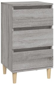 vidaXL Κομοδίνο Γκρι Sonoma 40x35x70 εκ. από Επεξεργασμένο Ξύλο