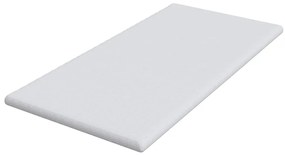 vidaXL Στρώματα Λευκό 90 x 190 cm 100% ύφασμα πολυεστέρα με τζακάρ