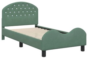 vidaXL Κρεβάτι Παιδικής Κρεβατοκάμαρας με Κεφαλάκι Θαλασσί 80 x 160 cm