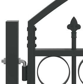 vidaXL Πύλη Φράχτη Άλλο Γκρι 300 x 175 cm Ατσάλι