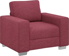 vidaXL Καθίσμα Σαλονιού Κόκκινο 100 cm ύφασμα