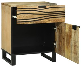 vidaXL Κομοδίνο 50x33x60 εκ. – Στερεό Ξύλο Μάνγκο