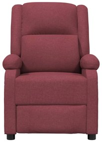 vidaXL Πολυθρόνα Ανακλινόμενη Ηλεκτρική Μπορντό Υφασμάτινη