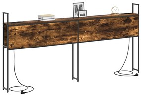 vidaXL Κεφαλάρι Αποθήκης Καπνιστή δρυς 180 cm Επεξεργασμένο ξύλο