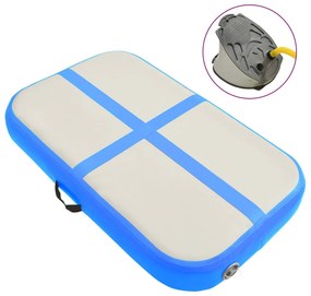 vidaXL Στρώμα Ενόργανης Φουσκωτό Μπλε 60 x 100 x 20 εκ. PVC με Τρόμπα