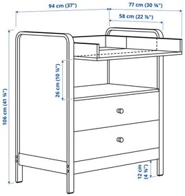 ALSKVARD αλλαξιέρα/συρταριέρα 804.666.79