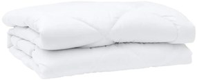 vidaXL Πάπλωμα με μαξιλάρι 3 pcs Λευκό 200 x 220 cm Μικροΐνες