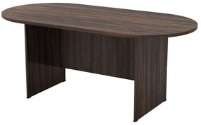 Τραπέζι Συνεδρίου Οβάλ ΕΟ122,31 180x90x75cm Walnut