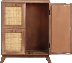 vidaXL Ντουλάπι 60 x 35 x 75 εκ. από Μασίφ Ξύλο Μάνγκο
