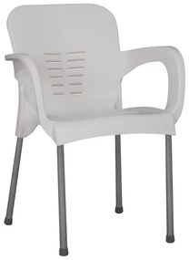 Καρέκλα Κήπου ArteLibre Eco Λευκό Ανακυκλωμένο PP 60x50x80cm