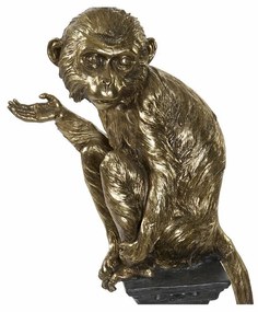 Διακοσμητική Φιγούρα DKD Home Decor Χρυσό Μέταλλο Ρητίνη Αποικιακό Μαϊμού (32 x 21 x 105 cm)