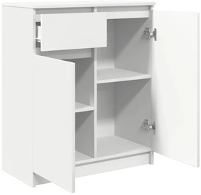 vidaXL Συρταριέρα με Συρτάρια Λευκή 71x35x84 εκ. από Επεξ. Ξύλο