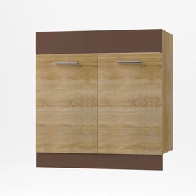 Alina Κάτω ντουλάπι Νεροχύτη 80x44,5x85cm Σονόμα-Μόκκα