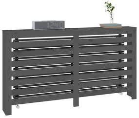 vidaXL Κάλυμμα Καλοριφέρ Γκρι 153x19x84 εκ. από Μασίφ Ξύλο Πεύκου