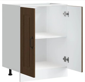 vidaXL Ντουλάπι βάσης νεροχύτη Kalmar Καφέ δρυς 60x46x81,5 εκ.