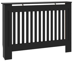 vidaXL Κάλυμμα Καλοριφέρ Μαύρο 112 x 19 x 81,5 εκ. από MDF