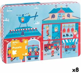 Παζλ Apli 48 x 32 cm Πυροσβέστης 24 Τεμάχια (8 Μονάδες)