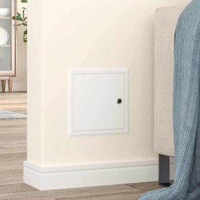 vidaXL Πάνελ Πρόσβασης 2 pcs Λευκό 23 x 23 x 3 cm Ατσάλι
