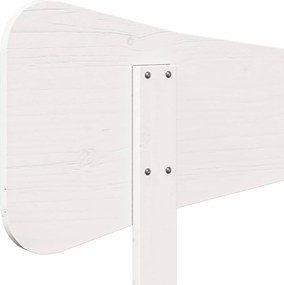 vidaXL Κεφαλάρι Λευκό 100 εκ. από Μασίφ Ξύλο Πεύκου